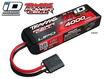 Li-Po Batteri 3S 11,1V 4000mAh 25C iD-kontakt i gruppen Tillbehr & Delar / Batterier & Tillb. hos Minicars Hobby Distribution AB (422849X)