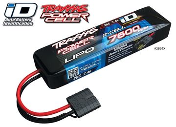 Li-Po Batteri 2S 7,4V 7600mAh 25C iD-kontakt i gruppen Tillbehr & Delar / Batterier & Tillb. hos Minicars Hobby Distribution AB (422869X)