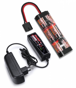 Charger (2A) and 8,4V NiMH 3000mAh Hump iD Combo in the group Brands / T / Traxxas / Chargers at Minicars Hobby Distribution AB (422984)