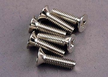 Screws M4x15mm Countersunk (6) in the group Brands / T / Traxxas / Hardware at Minicars Hobby Distribution AB (423167)