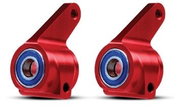 Steering Blocks Aluminium Red (Pair) in the group Brands / T / Traxxas / Spare Parts at Minicars Hobby Distribution AB (423636X)