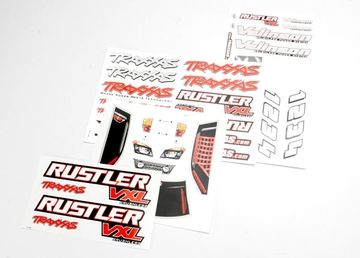 Dekalark Rustler VXL i gruppen Fabrikat / T / Traxxas / Karosser & Tillbehr hos Minicars Hobby Distribution AB (423713R)