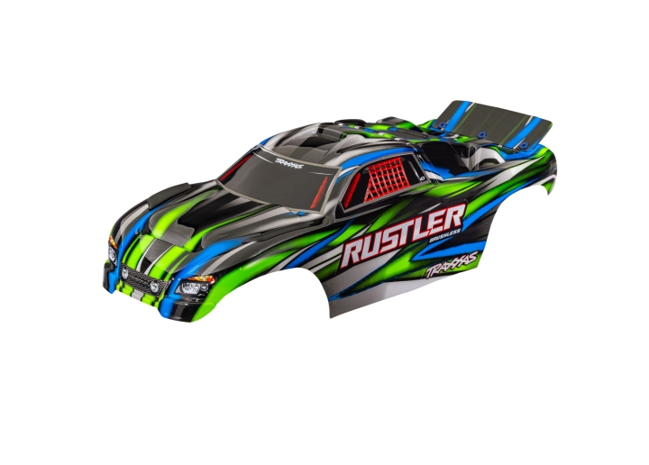 Kaross Rustler 2WD Clipless Grön