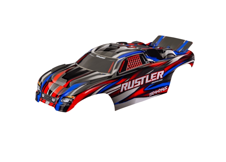 Kaross Rustler 2WD Clipless Röd