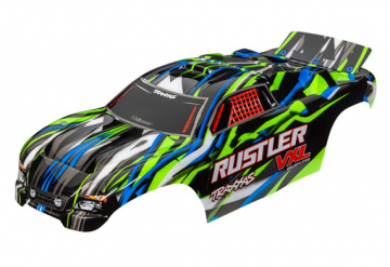Body Rustler VXL 2WD Green Painted in the group Brands / T / Traxxas / Bodies & Accessories at Minicars Hobby Distribution AB (423726G)