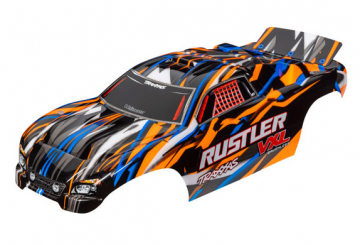 Body Rustler VXL 2WD Orange Painted in the group Brands / T / Traxxas / Bodies & Accessories at Minicars Hobby Distribution AB (423726T)