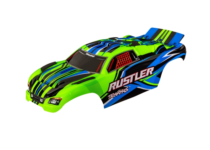 Kaross Rustler 2WD Clipless Grön