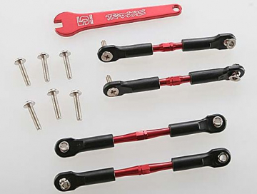 Turnbuckle Camber Link Set Aluminium Red in the group Brands / T / Traxxas / Spare Parts at Minicars Hobby Distribution AB (423741X)