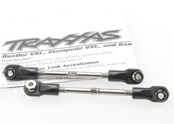 Turnbuckle Toe Link Complete 78mm Steel (2) in the group Brands / T / Traxxas / Spare Parts at Minicars Hobby Distribution AB (423745)