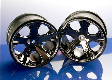 Wheels All-Star Black Chrome 2.8 (2) in the group Brands / T / Traxxas / Tires & Wheels at Minicars Hobby Distribution AB (423772A)
