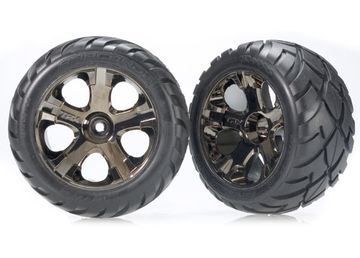 Tires & Wheels Anaconda/All-Star Black Chrome 2.8 Front (2) in the group Brands / T / Traxxas / Tires & Wheels at Minicars Hobby Distribution AB (423776A)