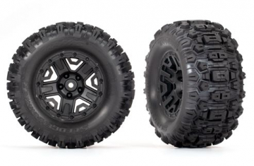 Tires & Wheels Sledgehammer/ Black 2.8 TSM Electric Rear in the group Brands / T / Traxxas / Tires & Wheels at Minicars Hobby Distribution AB (423778)