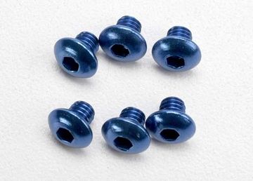 Screws M4x4mm Button-head Hex Socket Alu Blue (6) in the group Brands / T / Traxxas / Hardware at Minicars Hobby Distribution AB (423940)
