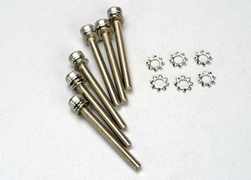 Screws M3x28 Cap-head Hex Socket w/ Lockwasher (6) in the group Brands / T / Traxxas / Hardware at Minicars Hobby Distribution AB (423963)