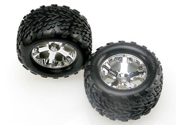 Tires & Wheels Talon/All-Star Chrome 2.8 (Nitro Front) (2) in the group Brands / T / Traxxas / Tires & Wheels at Minicars Hobby Distribution AB (424171)