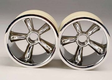 Wheels Pro-Star Chrome 2.2 Nitro Front (2) in the group Brands / T / Traxxas / Tires & Wheels at Minicars Hobby Distribution AB (424174)