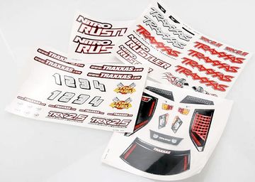 Decal Sheets Nitro Rustler in the group Brands / T / Traxxas / Bodies & Accessories at Minicars Hobby Distribution AB (424413X)