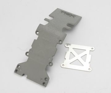 Skidplate Rear Grey T-Maxx in the group Brands / T / Traxxas / Spare Parts at Minicars Hobby Distribution AB (424938A)