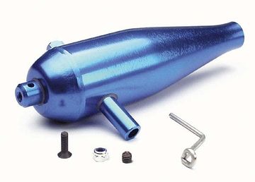 Tuned Pipe Aluminium Blue T-Maxx in the group Brands / T / Traxxas / Engine & Parts at Minicars Hobby Distribution AB (424942)