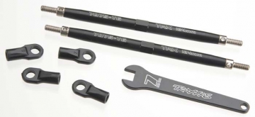 Turnbuckle Toe-In Bak 124mm Komplett Alu Svart (2) E/T-Maxx