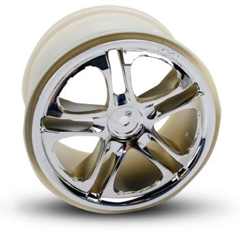 Wheels Split-Spoke Chrome (14mm) 3.8 (2) in the group Brands / T / Traxxas / Tires & Wheels at Minicars Hobby Distribution AB (425172X)