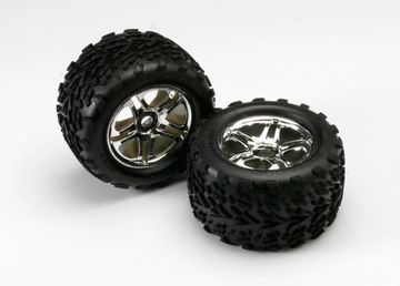 Tires & Wheels Talon/SS Chrome (17mm) 3.8 (2) in der Gruppe Hersteller / T / Traxxas / Tires & Wheels bei Minicars Hobby Distribution AB (425174R)