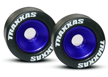 Wheelie Wheels Aluminium Blue (2) in the group Brands / T / Traxxas / Spare Parts at Minicars Hobby Distribution AB (425186A)