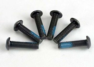 Screws M3x12mm Button-head Hex Socket w/ Threadlock (6) in der Gruppe Hersteller / T / Traxxas / Hardware bei Minicars Hobby Distribution AB (425282)