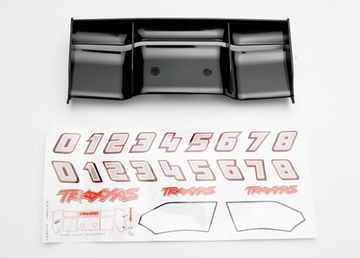 Wing Black with Decals  Revo in the group Accessories & Parts / Car Bodies & Accessories at Minicars Hobby Distribution AB (425446)