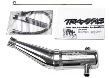 Tuned Pipe Aluminium 2-chamber Angled in the group Brands / T / Traxxas / Engine & Parts at Minicars Hobby Distribution AB (425487)