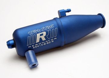 Tuned Pipe Aluminium Blue Single-chamber in the group Brands / T / Traxxas / Engine & Parts at Minicars Hobby Distribution AB (425541X)
