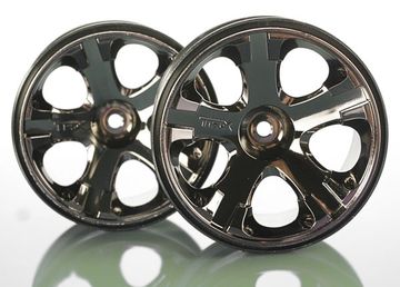 Wheels All-Star Black Chrome 2.8 (2) in the group Brands / T / Traxxas / Tires & Wheels at Minicars Hobby Distribution AB (425576A)