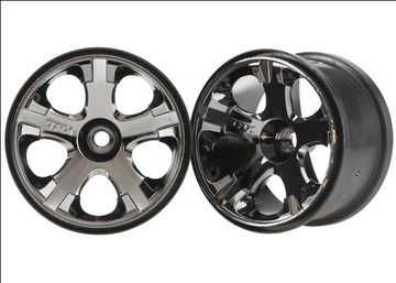 Wheels All-Star Black Chrome 2.8 (Nitro Front) (2) in the group Brands / T / Traxxas / Tires & Wheels at Minicars Hobby Distribution AB (425577A)