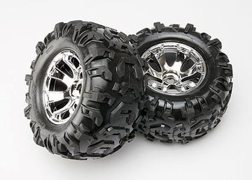 Tires & Wheels Canyon AT/Geode (17mm) 3.8 (2) in the group Brands / T / Traxxas / Tires & Wheels at Minicars Hobby Distribution AB (425673)