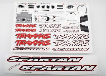 Decal Sheet Spartan in the group Brands / T / Traxxas / Bodies & Accessories at Minicars Hobby Distribution AB (425713)