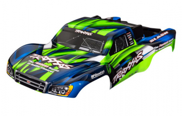 Kaross Slash 2WD/4x4 Grön & Blå Målad*