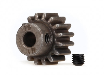 Pinion Gear 16T 1.0M for 5mm Shaft (Only with Steel Spur Gear) in the group Brands / T / Traxxas / Spare Parts at Minicars Hobby Distribution AB (426489X)