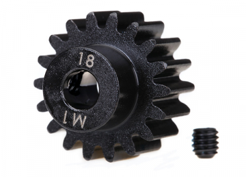 Pinion Gear 18T 1.0M for 5mm Shaft (Machined, Hardened) in the group Brands / T / Traxxas / Spare Parts at Minicars Hobby Distribution AB (426491R)
