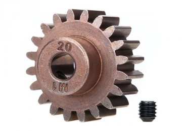 Pinion Gear 20T 1.0M for 5mm Shaft (Only with Steel Spur Gear) in the group Brands / T / Traxxas / Spare Parts at Minicars Hobby Distribution AB (426494X)