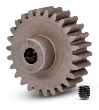 Pinion Gear 26T 1.0M for 5mm shaft in the group Brands / T / Traxxas / Spare Parts at Minicars Hobby Distribution AB (426497)