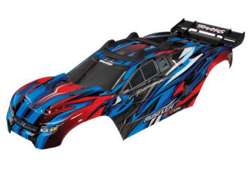 Body Rustler 4x4 Blue/Red Complete Clipless in the group Brands / T / Traxxas / Bodies & Accessories at Minicars Hobby Distribution AB (426717A)