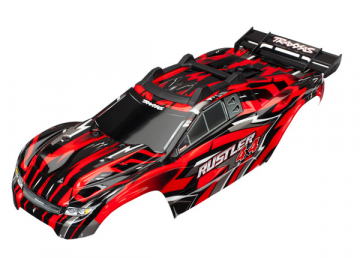 Body Rustler 4x4 Red Complete Clipless in the group Brands / T / Traxxas / Bodies & Accessories at Minicars Hobby Distribution AB (426718)