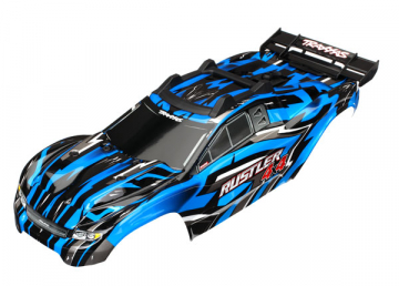 Body Rustler 4x4 Blue Complete Clipless in the group Brands / T / Traxxas / Bodies & Accessories at Minicars Hobby Distribution AB (426718X)