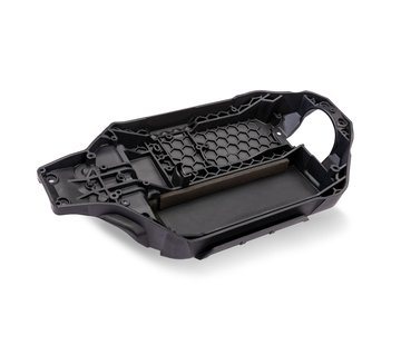 Main Chassis (Long Battery) Steel Gray Rustler 4x4