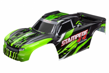 Body Stampede 4x4 Green (for Clipless Mounting)) in the group Brands / T / Traxxas / Bodies & Accessories at Minicars Hobby Distribution AB (426762-GRN)