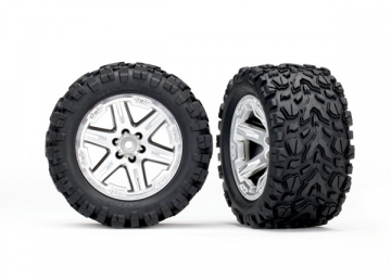 Tires & Wheels Talon Extreme/RXT Satin Chrome 2.8 4WD TSM in the group Brands / T / Traxxas / Tires & Wheels at Minicars Hobby Distribution AB (426773R)
