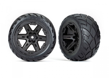 Tires & Wheels Anaconda/RXT Black 2,8 4WD, 2WD Front (TSM-Rated) (2) in the group Brands / T / Traxxas / Tires & Wheels at Minicars Hobby Distribution AB (426775)