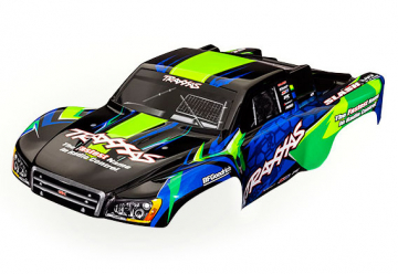 Body Slash 2WD/4x4 Green & Blue Painted in the group Brands / T / Traxxas / Bodies & Accessories at Minicars Hobby Distribution AB (426812G)