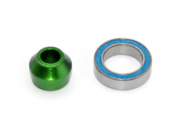 Bearing Adapter Alu Green with Ball Bearing 10x15x4mm in the group Brands / T / Traxxas / Spare Parts at Minicars Hobby Distribution AB (426893G)