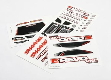 Decal Sheets 1/16 E-Revo VXL in the group Brands / T / Traxxas / Bodies & Accessories at Minicars Hobby Distribution AB (427113)